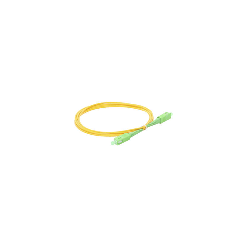 Jumper de Fibra Óptica Monomodo SC/APC-SC/APC Simplex de 2 Metros (6.56 Pies), 2mm