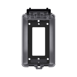 Caja Protectora de Contactos para Exterior / Policarbonato de Alto Impacto / Protección NEMA 3R / 127V 15A 60Hz / Tapa Transpar