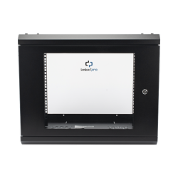 Gabinete de Pared con Puerta de Cristal Templado, 635mm de Profundidad, 9U Rack de 19'', Acero Reforzado