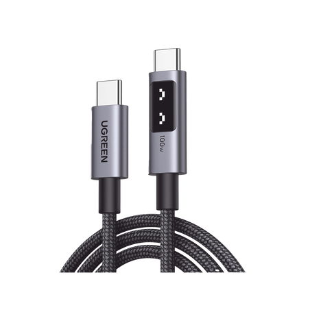 Cable USB-C a USB-C | 1 Metro | Carga Rápida de hasta 100W | Transferencia de datos 480 Mbps | PD3.0 | QC4.0/3.0/2.0 | FPC | AF