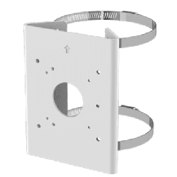 Soporte para Poste Serie 35 / Material Aluminio + Acero Inoxidable / Capacidad de Carga Máxima 4 kg / Compatible con Accesorios