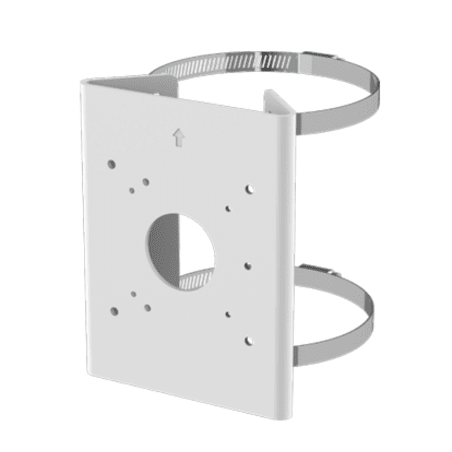 Soporte para Poste Serie 35 / Material Aluminio + Acero Inoxidable / Capacidad de Carga Máxima 4 kg / Compatible con Accesorios