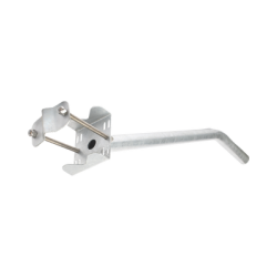 Brazo Galvanizado para Luminaria de 2" Diámetro con Abrazadera para Poste hasta 6" Diámetro.