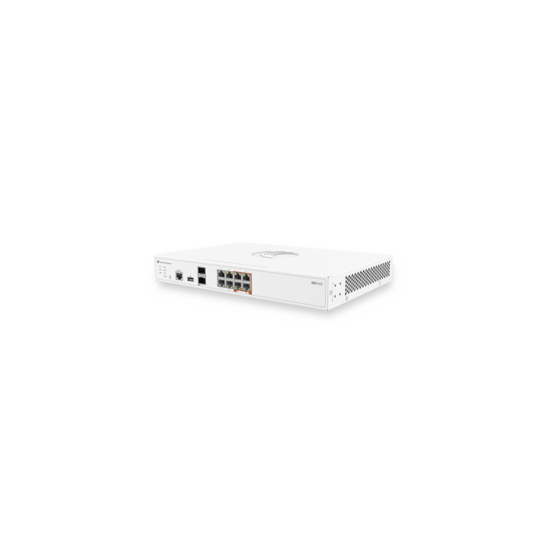 Network Service Edge NSE 4000 / 10 Gbps Firewall Throughput / 2.5 Gbps Advanced Security Throughput / 8 x 2.5 GbE RJ45 / 2 x 10 
