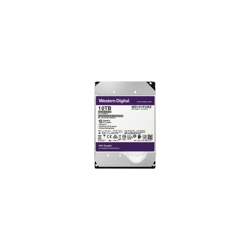 Disco duro WD de 10TB / 7200RPM / Optimizado para Videovigilancia