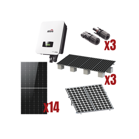 Kit Solar Interconexion / 8kW 220Vca / Inversor AFORE / Montaje Incluido