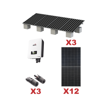 Kit Solar Interconexion / 7kW 220Vca / Inversor AFORE / Montaje Incluido