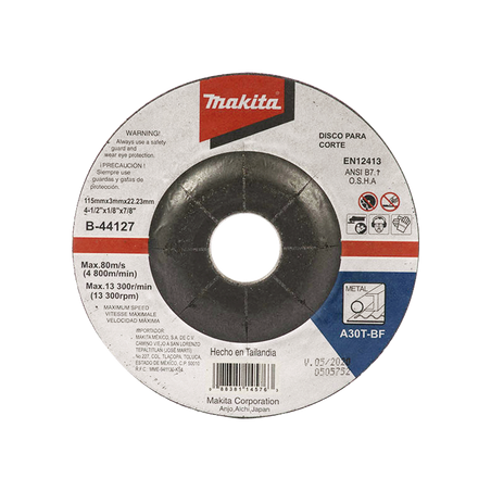 Disco de corte para metal de 4 1/2"