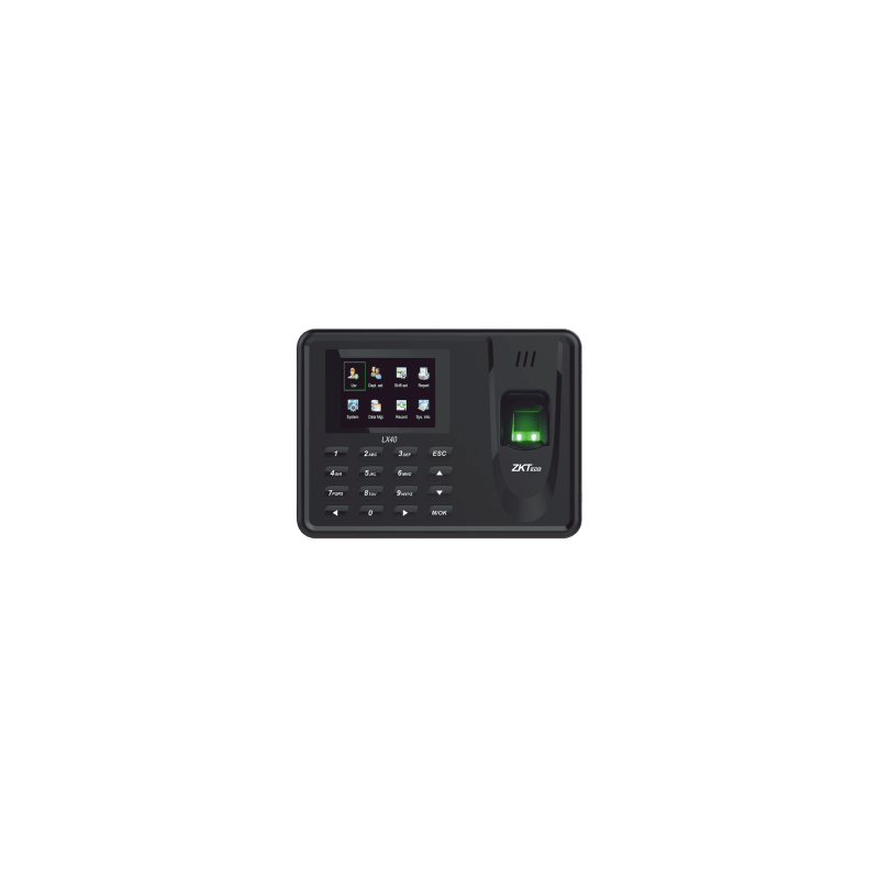 Lector de Huella con Teclado para Control de Asistencia, 500 Huellas, Genera Reporte por USB en Excel, Descarga mediante memoria