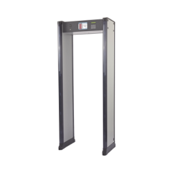 Arco Detector de Metales de 6 Zonas con Anclaje para Fijarse al Piso. Incluye Sensor IR para evitar falsas Alarmas / Certificado