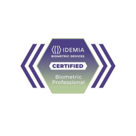Certificado Idemia Profesional Biométrico , membresía de 2 años con acceso al módulo de ventas 24/7 a la plataforma de apren