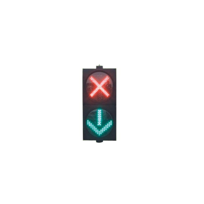 Semáforo Doble con Indicador Alto y Siga.
