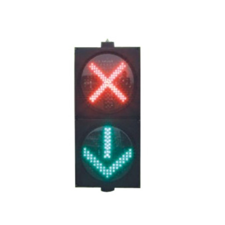 Semáforo Doble con Indicador Alto y Siga.