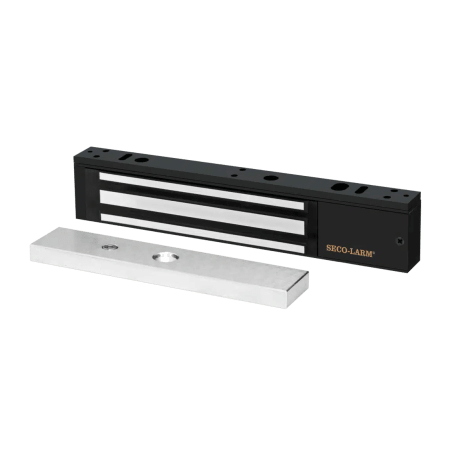 Chapa Magnética 600 Lbs / Led de Estatus / Color Negro / Libre de Magnetismo Residual / Sensor de Adherencia / Diseño Elegante