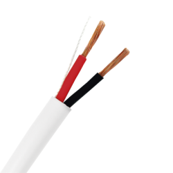 Bobina de 152 Metros (500 Pies) / 16AWG 2 Conductores / Cable Profesional de ALTA FIDELIDAD 100% Cobre / Interior / Color Blanco