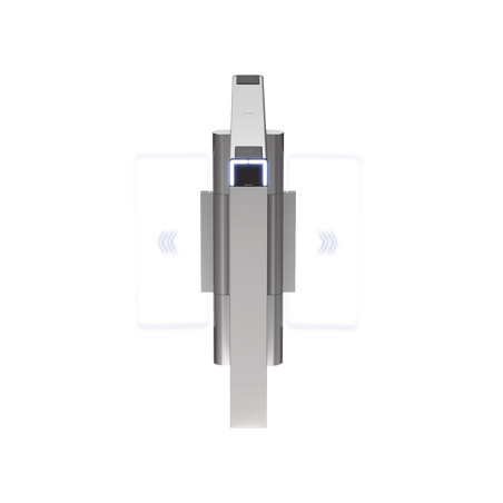 Torniquete Swing Central PREMIUM para Ampliar Carriles / Iluminación LED / Carril de 90 cms / Requiere Torniquetes Izquierdo y 