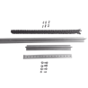 Extensión de Riel Tipo T para Portones / 1 Metro / Cadena de Alta Resistencia 2 mts / Conector Modular para Múltiples Seccione