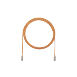 Cable de Parcheo TX6, UTP Cat6, Diámetro Reducido (28AWG), Color Naranja, 0.91 Metros (3 Pies)