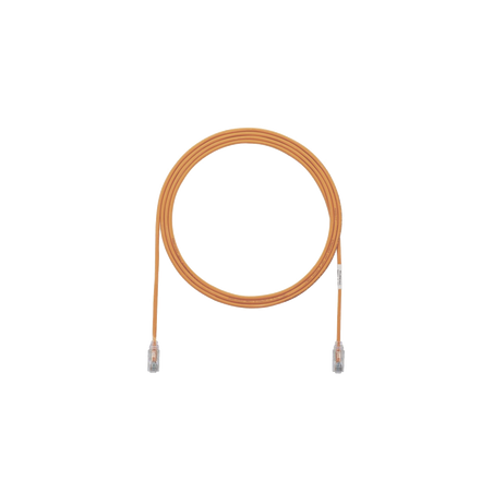 Cable de Parcheo TX6, UTP Cat6, Diámetro Reducido (28AWG), Color Naranja, 0.91 Metros (3 Pies)