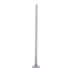 Poste de Acero Galvanizado para Videovigilancia, 3 m de altura.