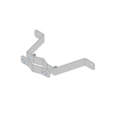 Herraje de Pared Liviano (1 pza) para Sujeción de Mástil 1" a 1-3/4".