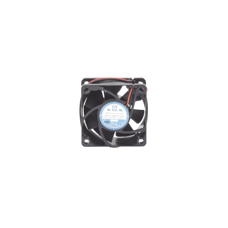 Ventilador Anticondensante Axial Cuadrado, 60x60x25 mm, 12 Vcc, 4390 RPM, 1.8 W, 0.15 A, Flujo de Aire de 25.0 CFM, Unión Sella