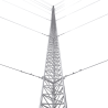 Kit de Torre Arriostrada de Piso de 30 m Altura con Tramo STZ45 Galvanizado Electrolítico (No incluye retenida).