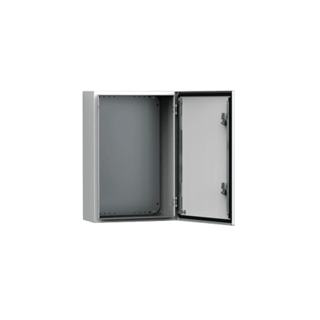 Gabinete de Uso Exterior MAS 600 x 400 x 240 mm NEMA 4/12/13 IP66 IK10 de Acero Dulce 1.5 mm con Platina de Montaje Incluida Col