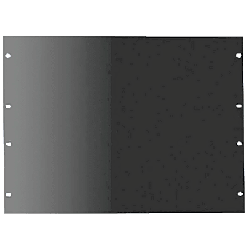 Tapa Ciega para Rack de 19 Pulgadas, 2 UR, Acero Negro