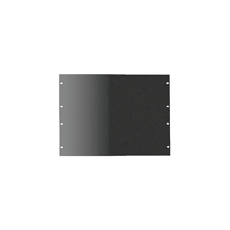 Tapa Ciega para Rack de 19 Pulgadas, 2 UR, Acero Negro