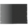 Tapa Ciega para Rack de 19 Pulgadas, 2 UR, Acero Negro