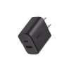 Cargador Rápido de 2 Puertos 20W Negro