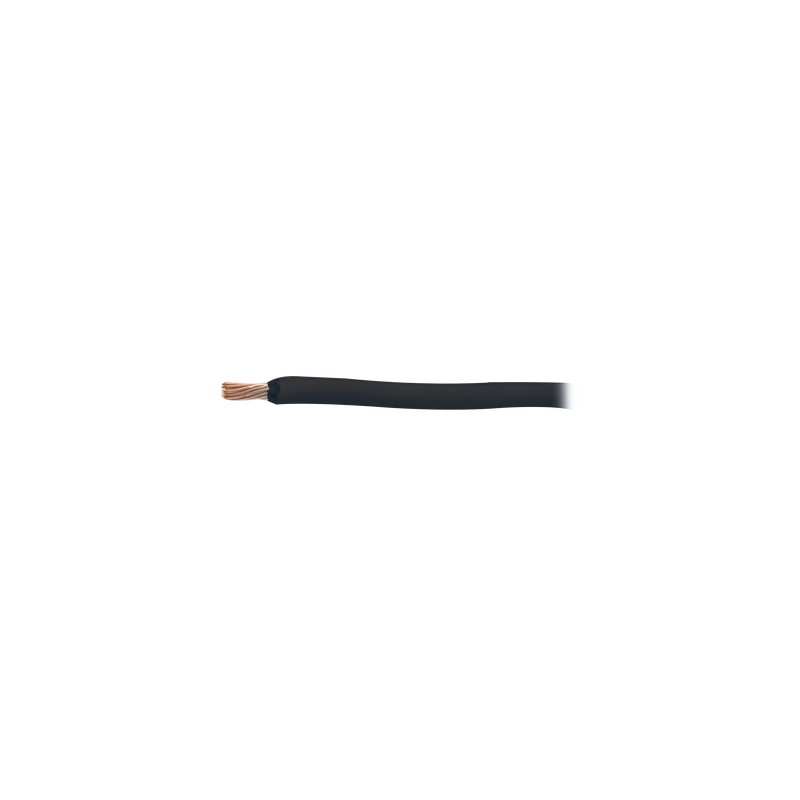 Cable Eléctrico de Cobre Recubierto THW-LS Calibre 6 AWG 19 Hilos Color Negro (100 metros)