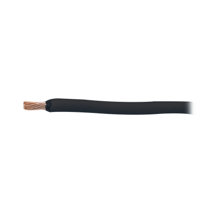 Cable Eléctrico de Cobre Recubierto THW-LS Calibre 6 AWG 19 Hilos Color Negro (100 metros)