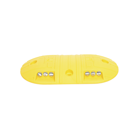 Boya D / Plastico Duradero / Amarilla / 4 Orificios / LEDS REFLEJANTES / 20 Toneladas.