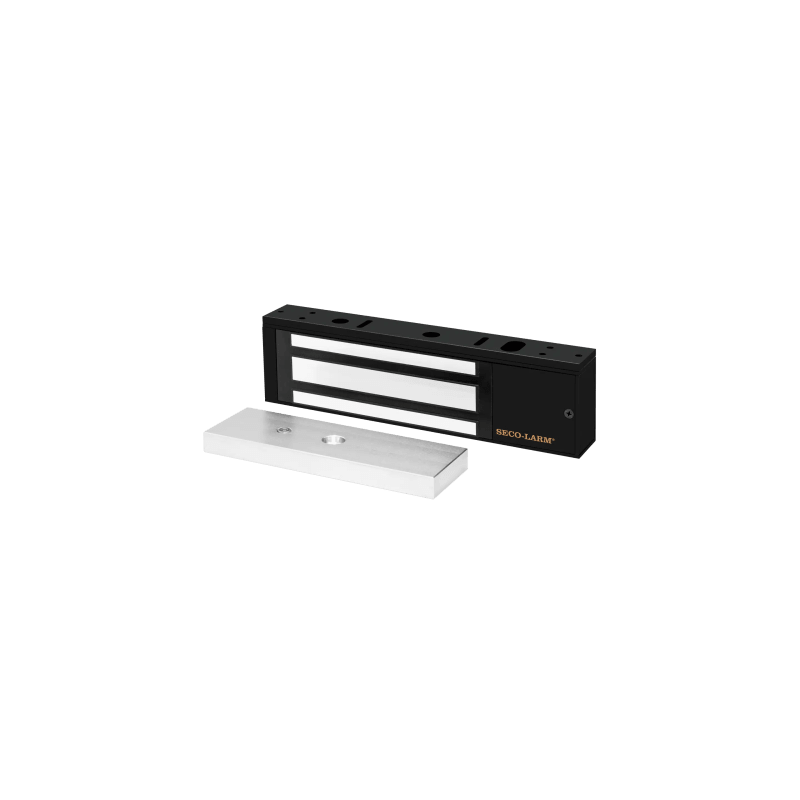 Chapa Magnética 1200 Lbs / En Color Negro / Con Sensor De Adherencia / Led De Estatus / Alimentación 12/24 Vdc Ajustable / Lib