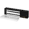 Chapa Magnética 1200 Lbs / En Color Negro / Con Sensor De Adherencia / Led De Estatus / Alimentación 12/24 Vdc Ajustable / Lib