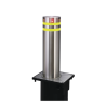 Pilona o Bolardo Neumático / 100% Acero Inoxidable / Alta Velocidad / 275MM Diámetro / Acabado de Lujo