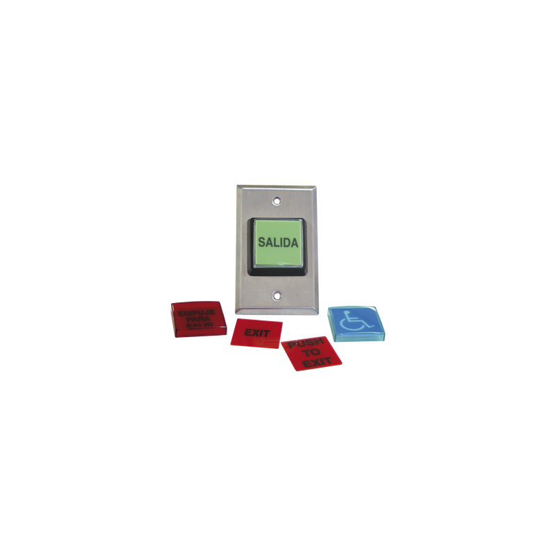 Botón de Salida / MÚLTIPLES Placas/ Luz LED /2 Años Garantia