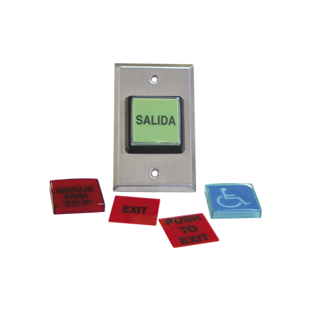 Botón de Salida / MÚLTIPLES Placas/ Luz LED /2 Años Garantia