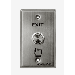 Botón de Cabeza Plana / Exterior IP66 / Estético / Placa de Acero Inoxidable