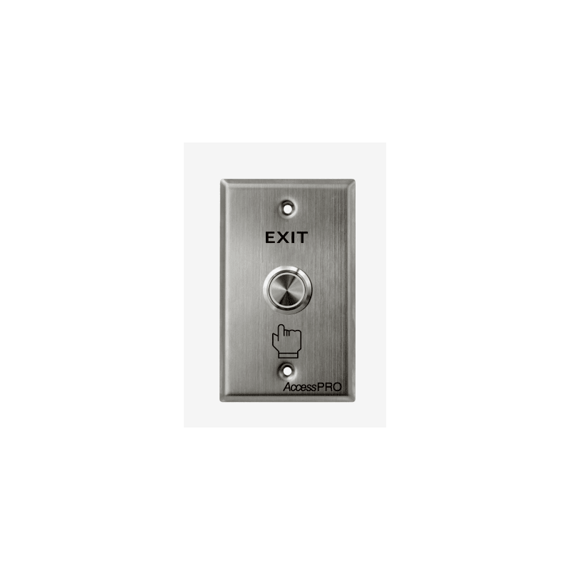 Botón de Cabeza Plana / Exterior IP66 / Estético / Placa de Acero Inoxidable