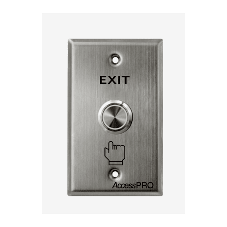Botón de Cabeza Plana / Exterior IP66 / Estético / Placa de Acero Inoxidable