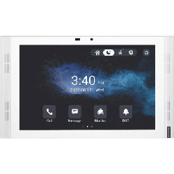 MONITOR COLOR BLANCO DE 10" IPS LCD / CERTIFICADO POR GOOGLE PLAY STORE / ANDROID 12 OS / WI-FI 6 / POE / SIP / ENTRADAS DE ALAR