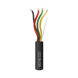 Carrete de Cable 305 Metros (1000 Pies) / 4 x 18 AWG / Cable Direct Burial / Para Uso en Intemperie / Uso en Aplicaciones en Sis