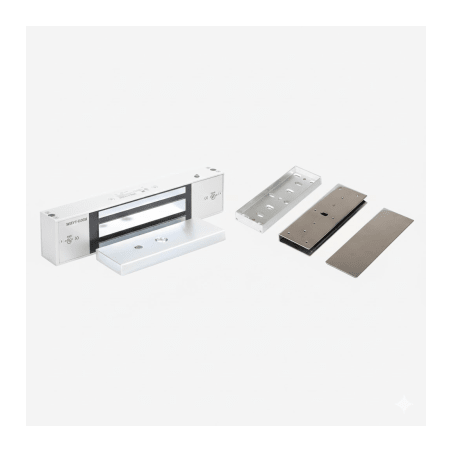 Kit Para Control de Acceso Incluye Chapa Magnética de 1200 Lbs / Montaje En "U" Para Puerta de Cristal / Uso Interior / Certifi