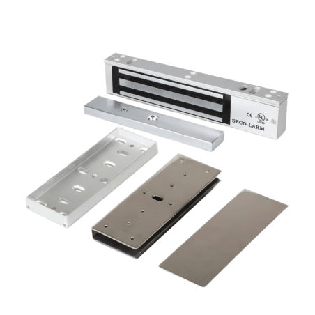 Kit Para Control de Acceso Incluye Chapa Magnética de 600 Lbs / Montaje En "U" Para Puerta de Cristal / Uso Interior / Certific