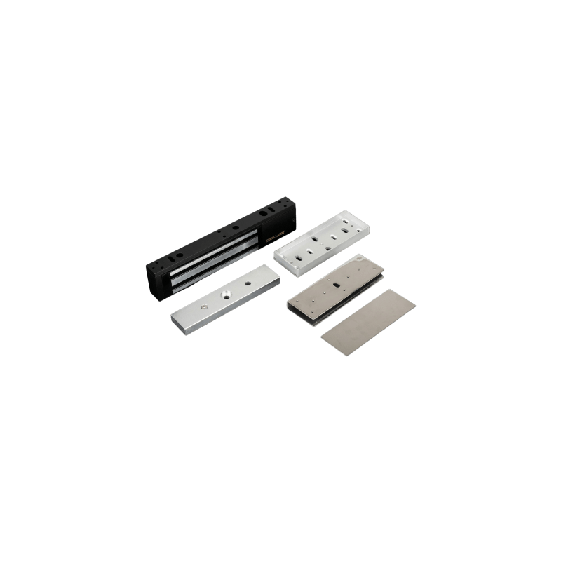 Kit Para Control de Acceso Incluye Chapa Magnética de 600 Lbs / Montaje En "U" Para Puerta de Cristal / Uso Interior / Certific