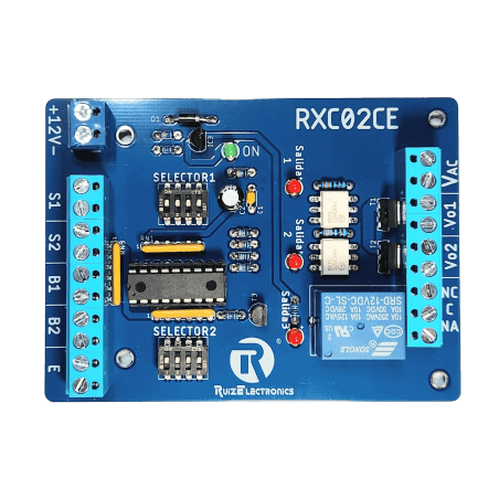 Controlador de Esclusas 2 Puertas / Alimentación 12VDC / Temporizadores Programables 0-30 seg / Entradas NC y NA / Salidas de P