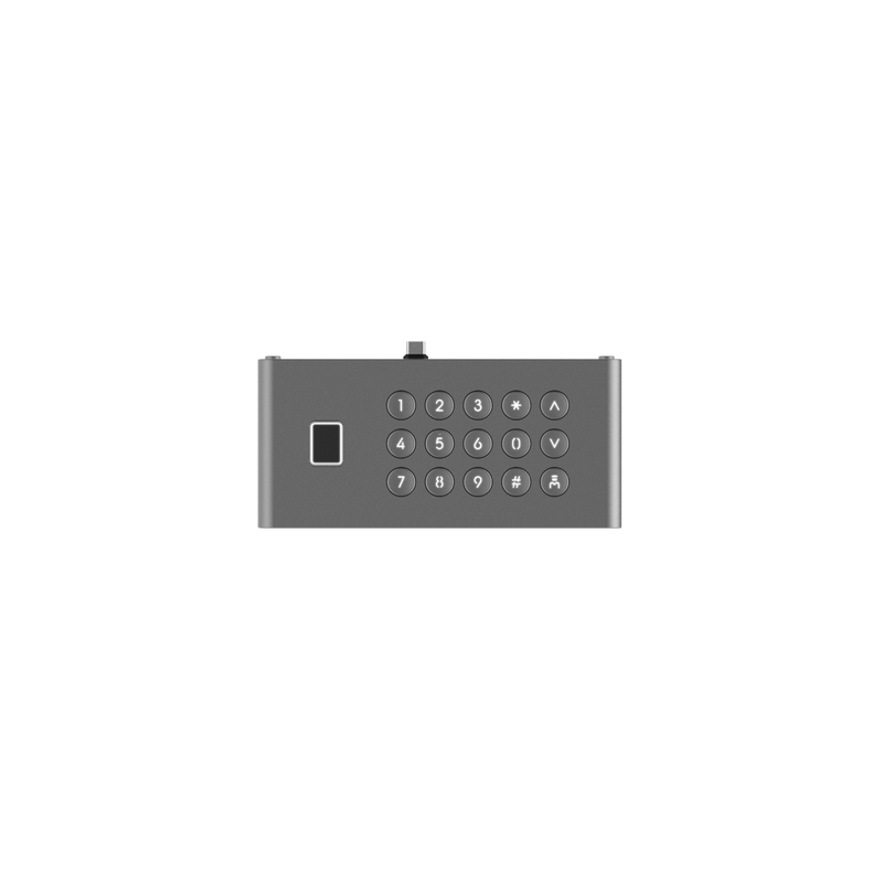 Módulo de Teclado y Huella Digital para Frente de Calle IP DS-KD9633-WBE6/ Conexión USB-C / 15 Botones / IP65 / IK07